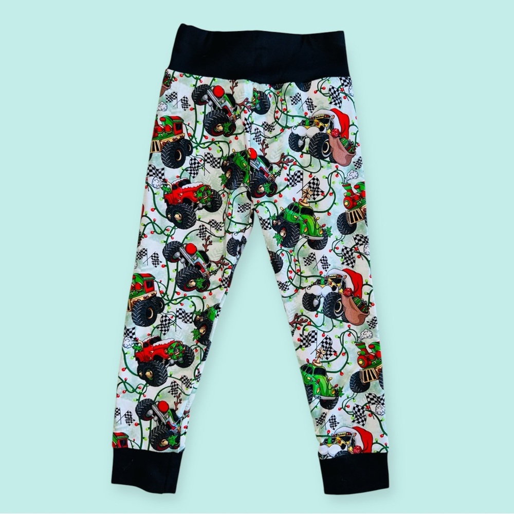 Toddler Monster Truck Holiday Joggers